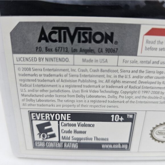 Crash Mind Over Mutant Video Game Complete w Manual (Nintendo Wii, 2008) - Picture 5 of 8